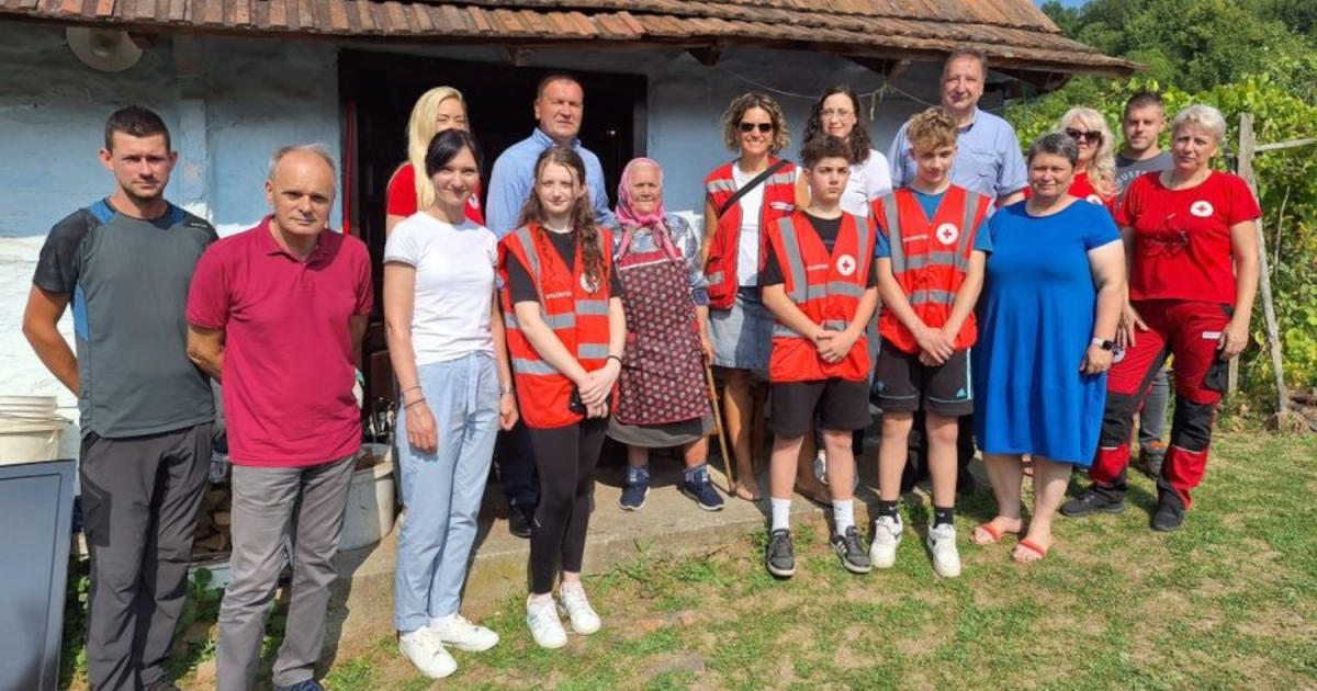 baka Evica, učenici osnovne škole Ivana Rangera iz Kamenice, djelatnici Crvenog križa Varaždinske županije