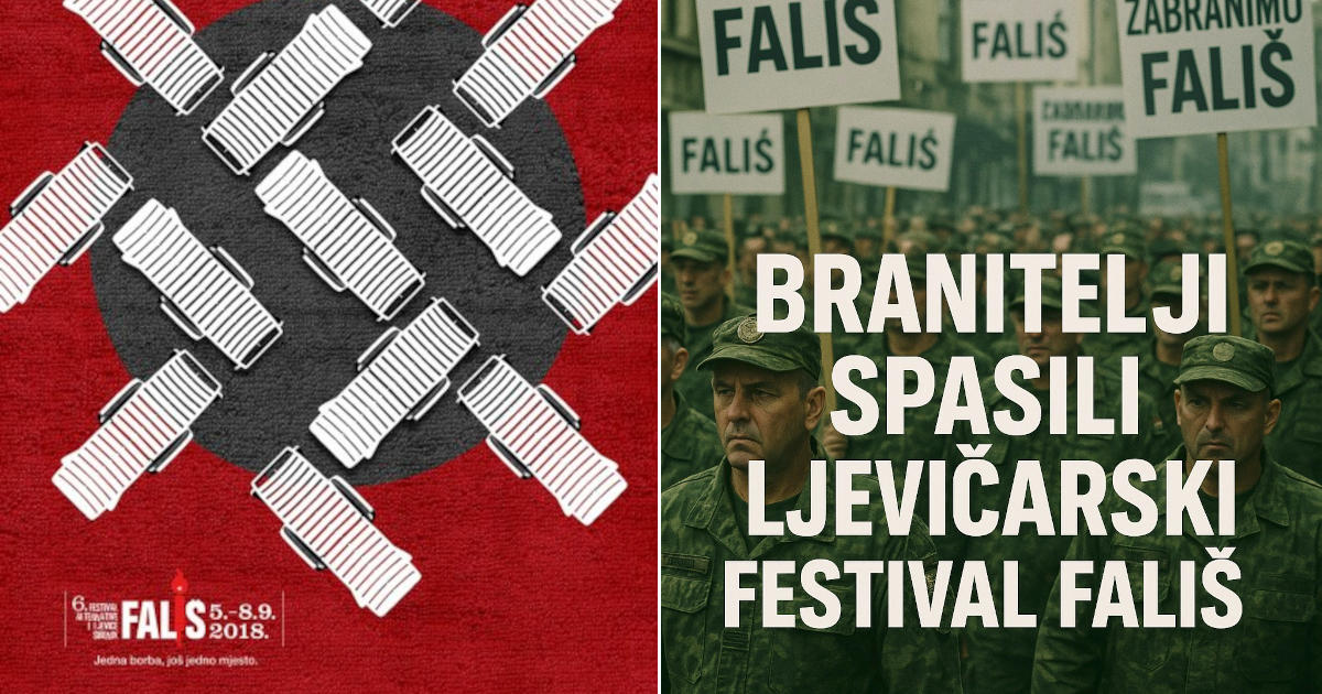 Fališ, festival alternativne ljevice u Šibeniku, prosvjedi branitelja